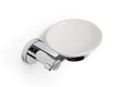 Croydex Metra Soap Dish & Holder – Chrome Wall Mounted Flexi-Fix