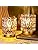 Battery Operated Glass Table Lamps with Timer - Set of 2