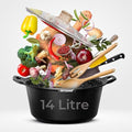 INTIGNIS 36cm Casserole Pot – 14L Large Ceramic Non-Stick Induction Pot