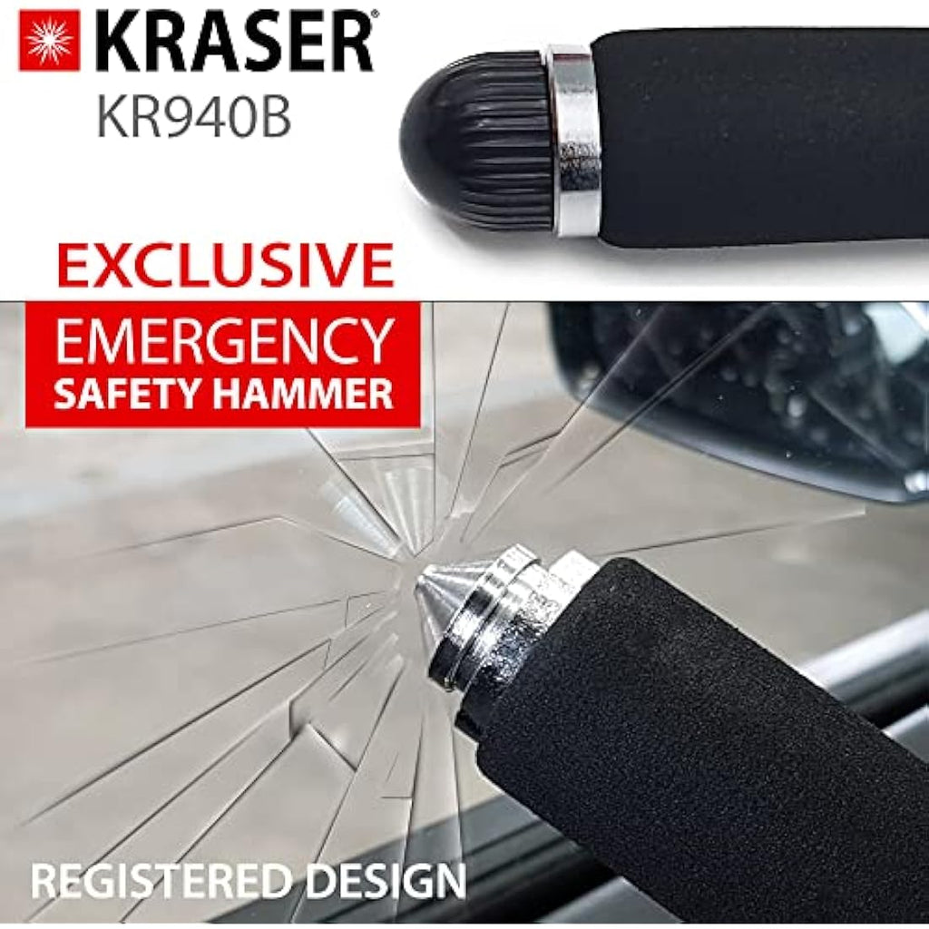 KRASER KR940B Steering Wheel Lock – 5-Digit Combination Steel Anti-Theft