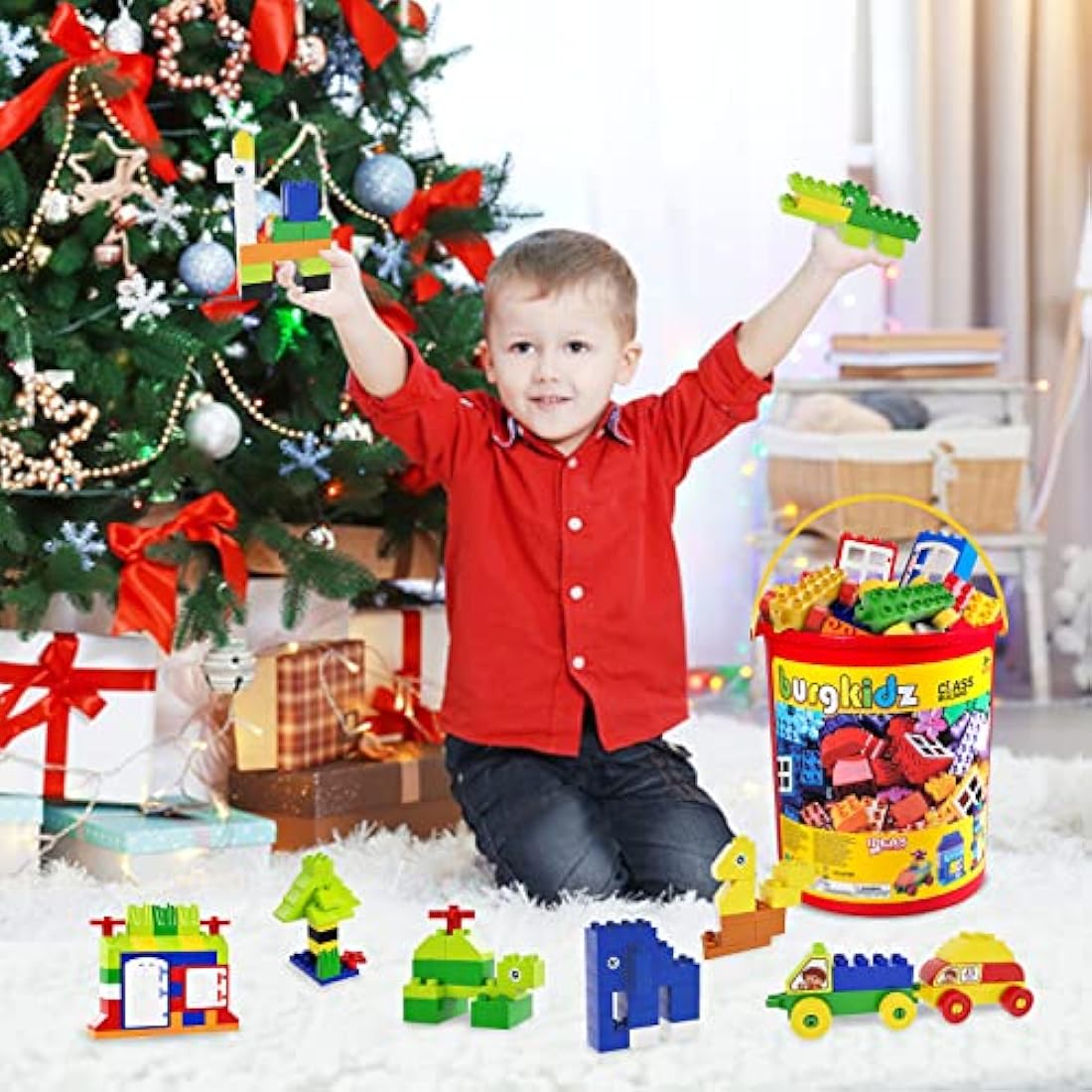 Jolof Store 214pc Big Building Block Set – Toddler Educational Toy