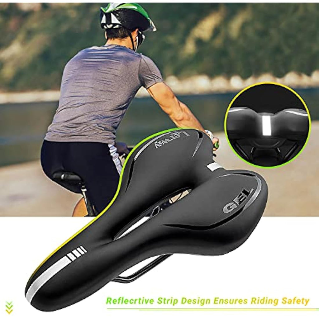 Jolof Store Mountain Bike Saddle | Waterproof Gel & Memory Foam Seat