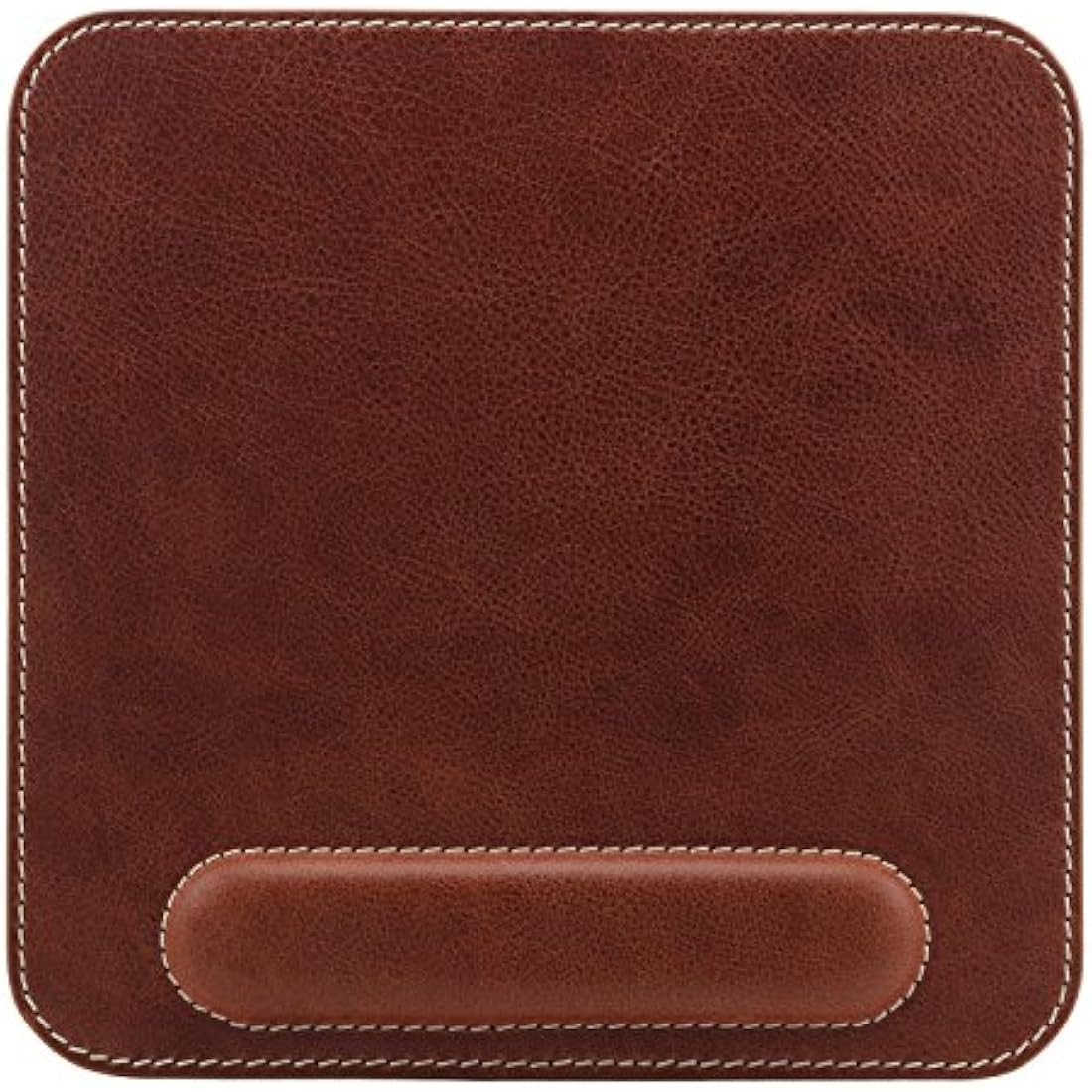 Londo Genuine Leather Mousepad with Ergonomic Wrist Rest - Brown