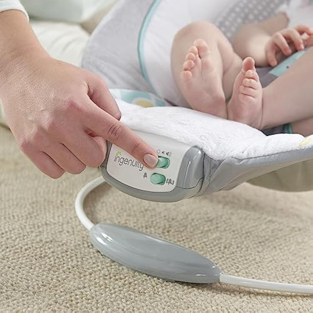 Ingenuity Baby Bouncer – Soothing Vibrating Infant Seat, Morrison