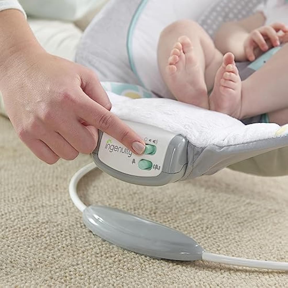 Ingenuity Baby Bouncer – Soothing Vibrating Infant Seat, Morrison