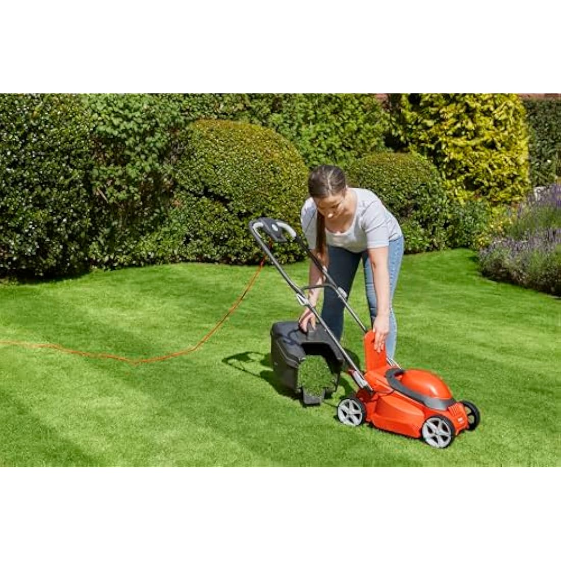 Flymo EasiStore 300R Electric Rotary Lawn Mower - 30cm, 1200W Motor