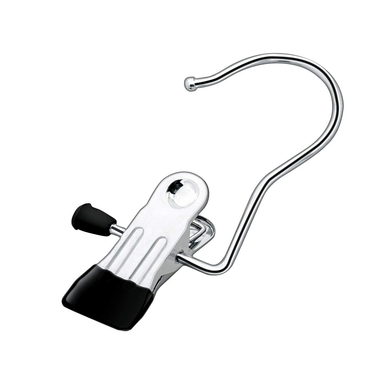Coideal Laundry Hooks Hanging Clips, 8 Pcs Metal Boot Hangers Portable Clothes Pegs Drying Clips for Coat Hat Gloves Black - image 1