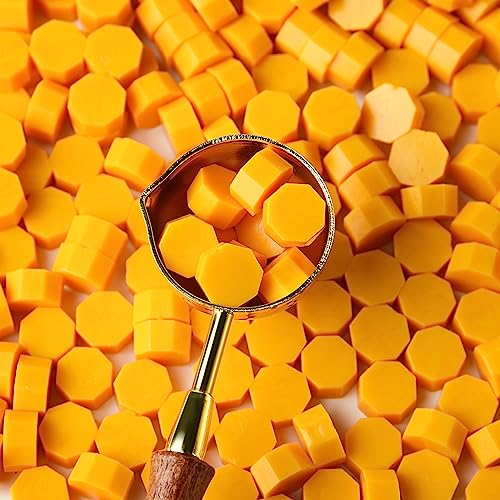 ASTARON Sealing Wax Beads Kit – 300 Pcs Octagon Wax with Melting Spoon