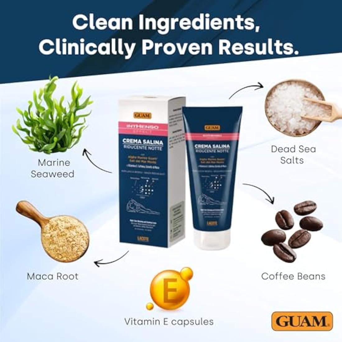 GUAM Seaweed Anti Cellulite Night Cream – Firming & Slimming Treatment