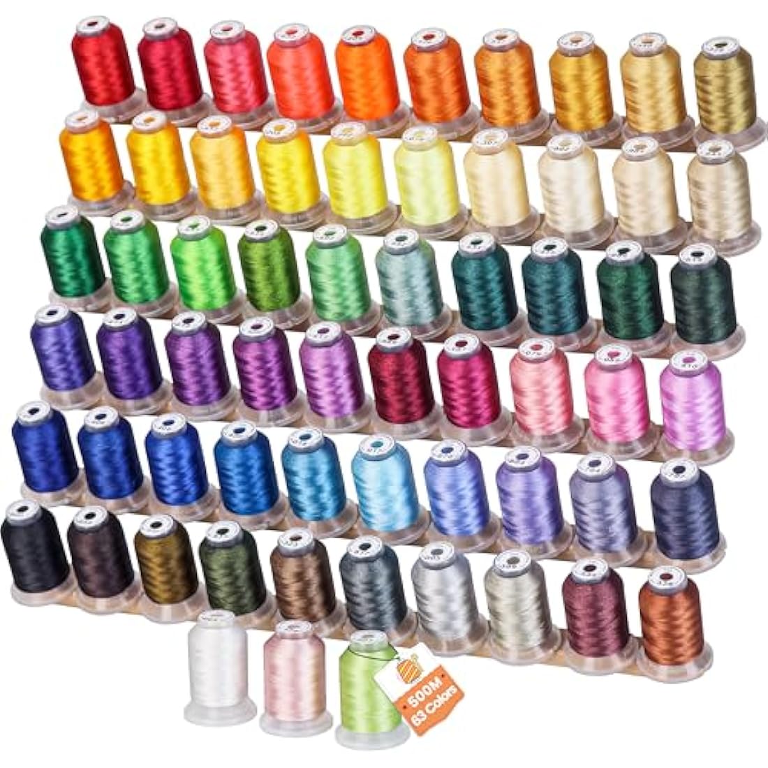 New brothreads 63 Brother Colors Polyester Machine Embroidery Thread Kit