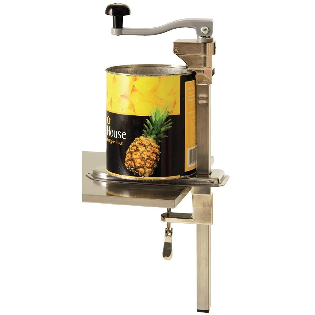 Vogue Heavy Duty Bench Can Opener – 21 Inch Stainless Steel Tool