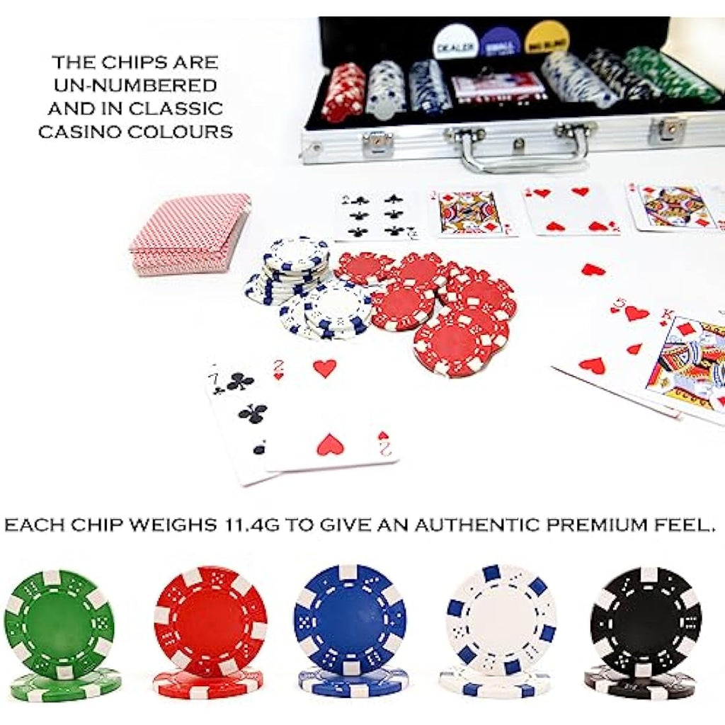 M.Y 500 Piece Texas Hold'em Poker Set | 11.5g Chips & Aluminium Case