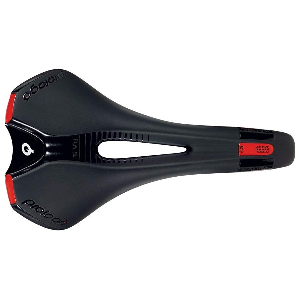 Prologo Kappa Space T2.0 Saddle | 147mm Ergonomic Road Bike Seat - Black