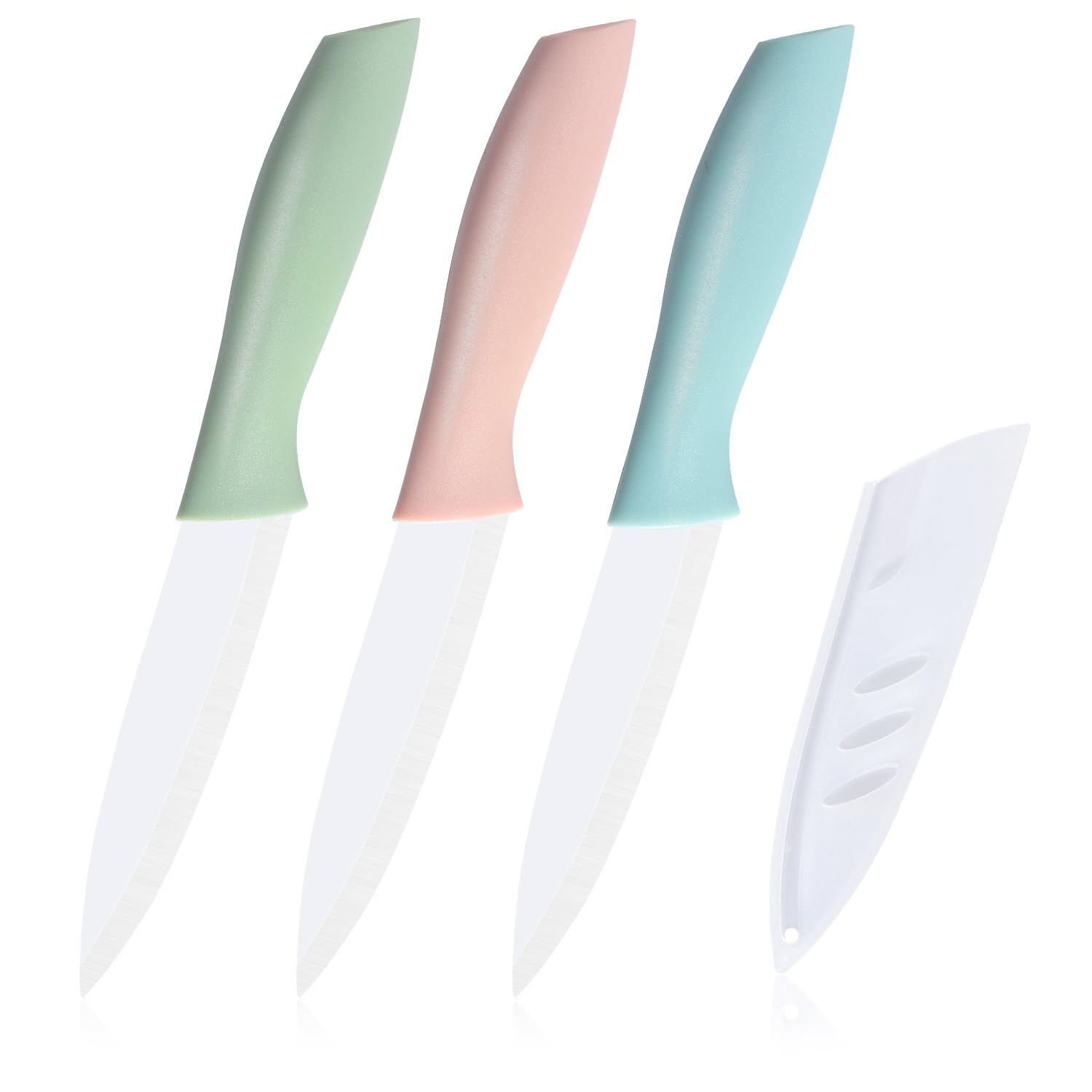 3 Piece Ceramic Chef Knives Set | 4 Inch Fruit Knife