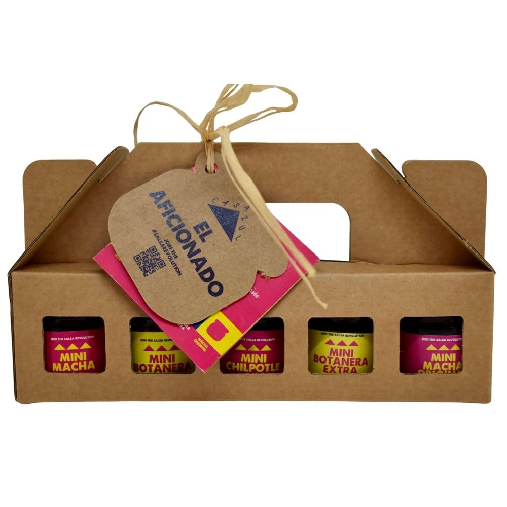 Casazul Mexican Hot Sauce Gift Set – 5 Mini Gourmet Chilli Sauces