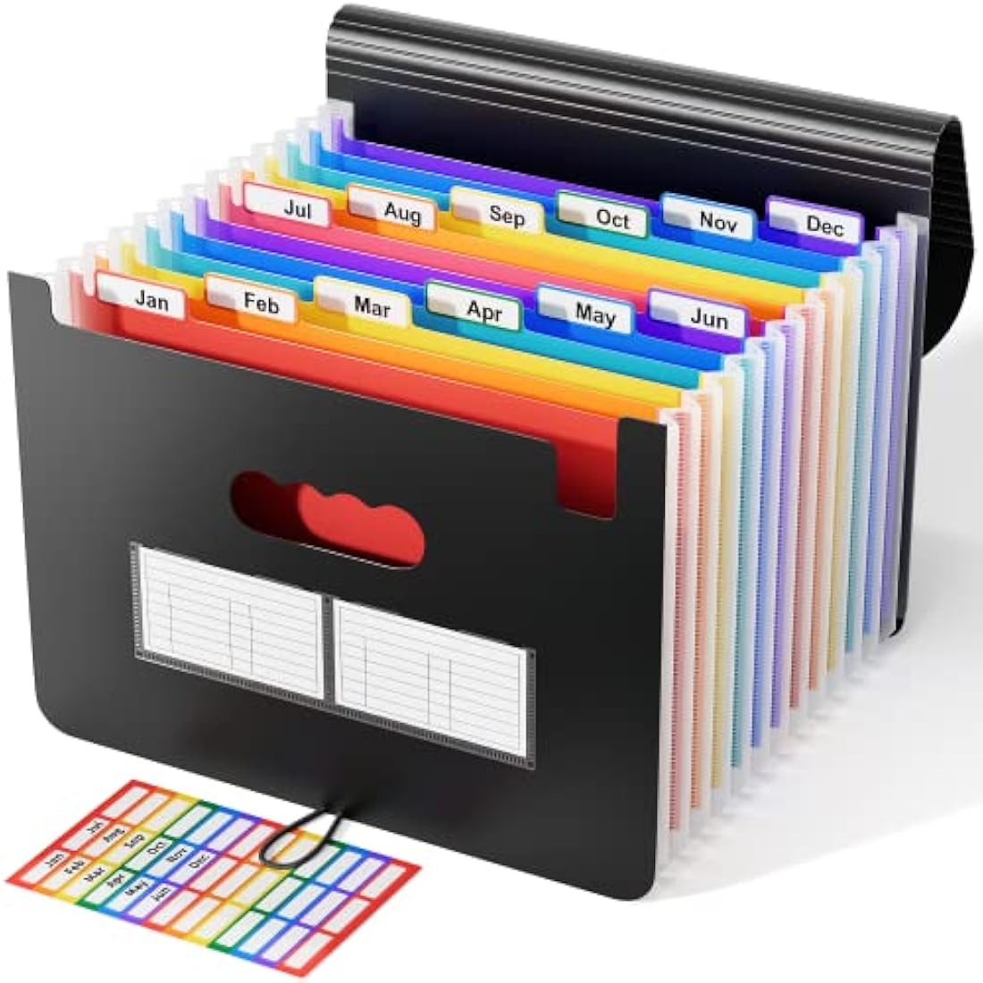 ABC life 12 Pockets Expanding File Folder | A4 Portable Document Organiser