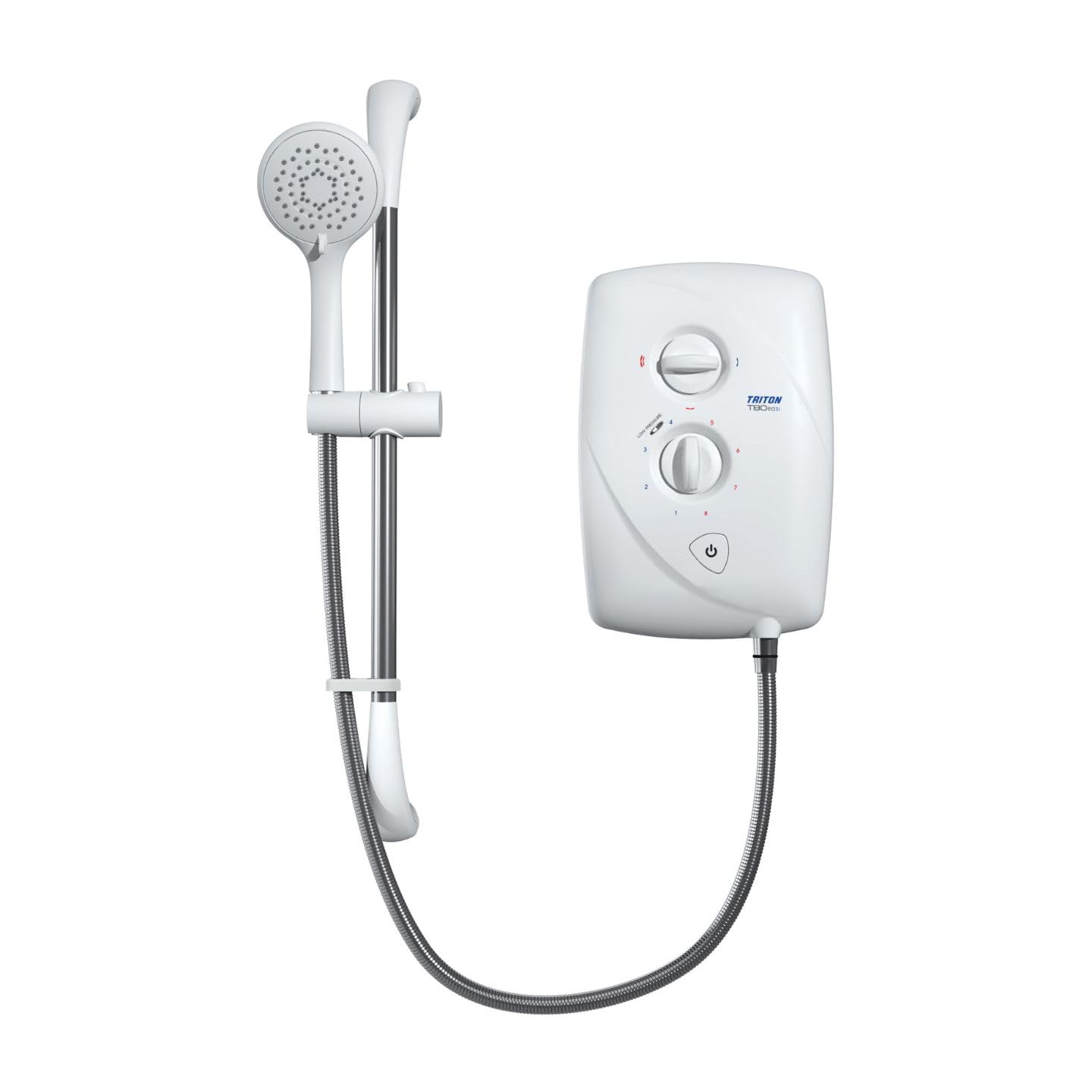 Triton T80 Easi-Fit 8.5kW Electric Shower - White with Showerhead