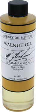 M. Graham Walnut Oil Painting Medium – Slow Drying Artist Oil, 8oz