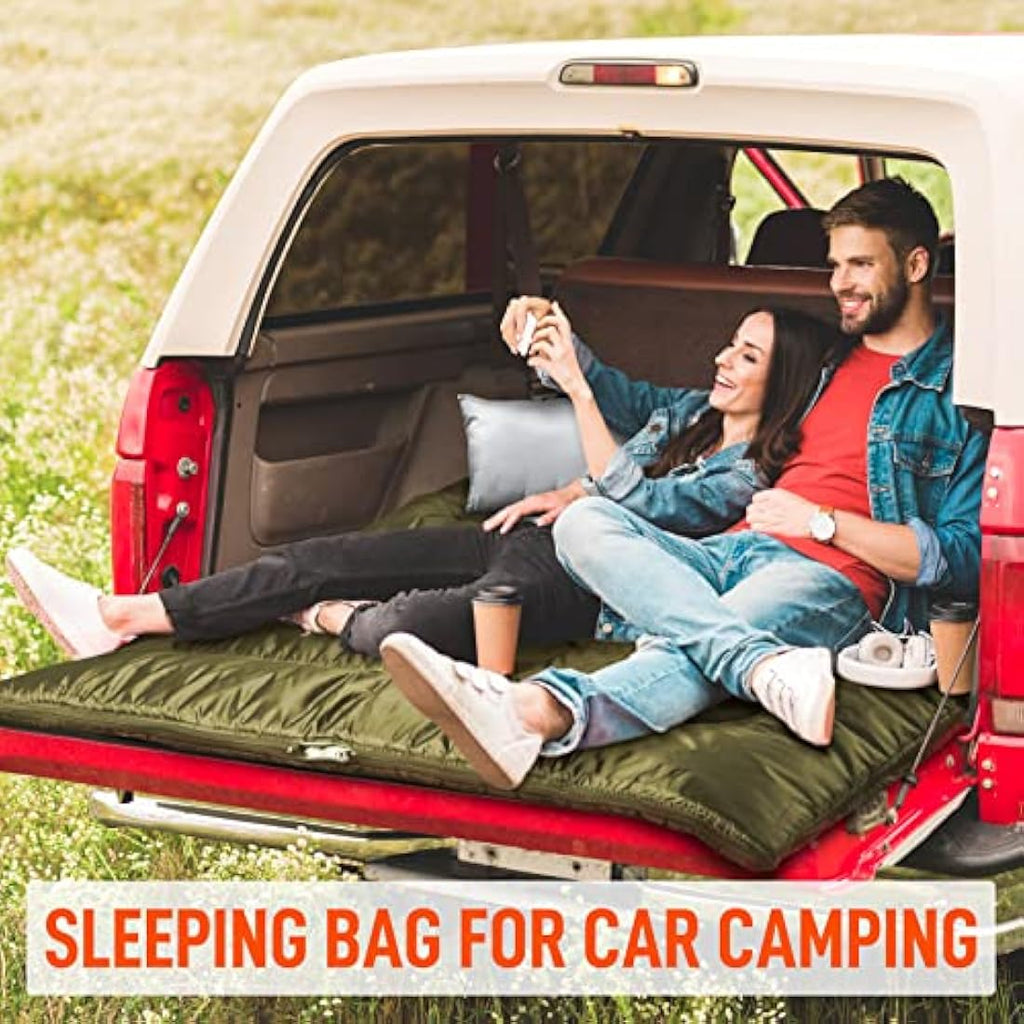 MEREZA XL Double Sleeping Bag | Waterproof 2 Person Camping Bed