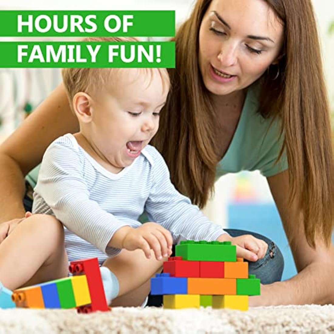 Jolof Store 150PCS Big Building Blocks | Duplo Compatible Bricks for Kids
