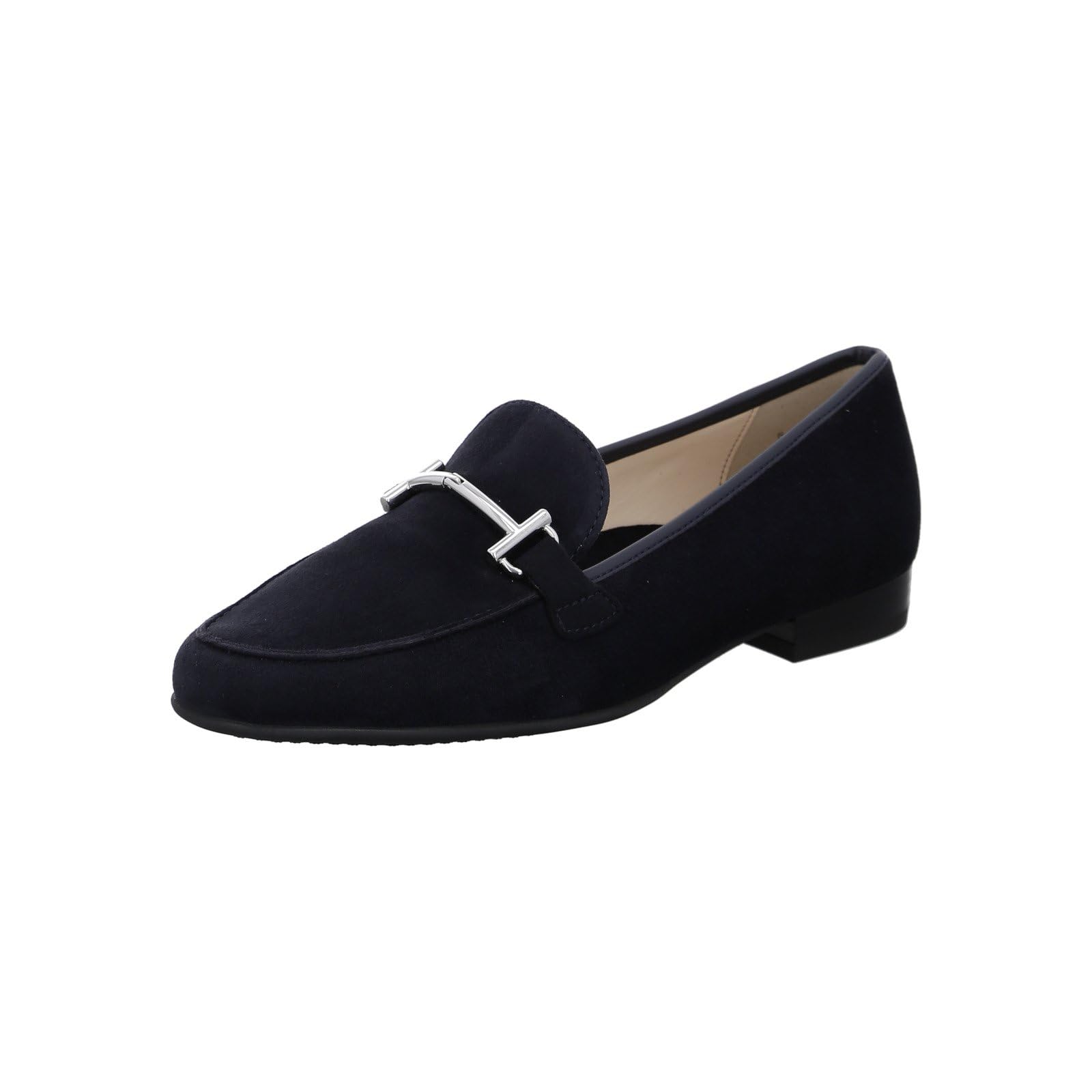 ARA Kent Women's Suede Mules – Elegant Blau Block Heel Slippers