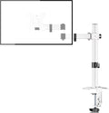 Bracwiser Single Monitor Arm Desk Mount for 13-32 inch Screens | White