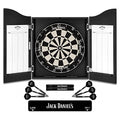 Jack Daniel's Darts Home Centre - Black Cabinet with Dartboard Set