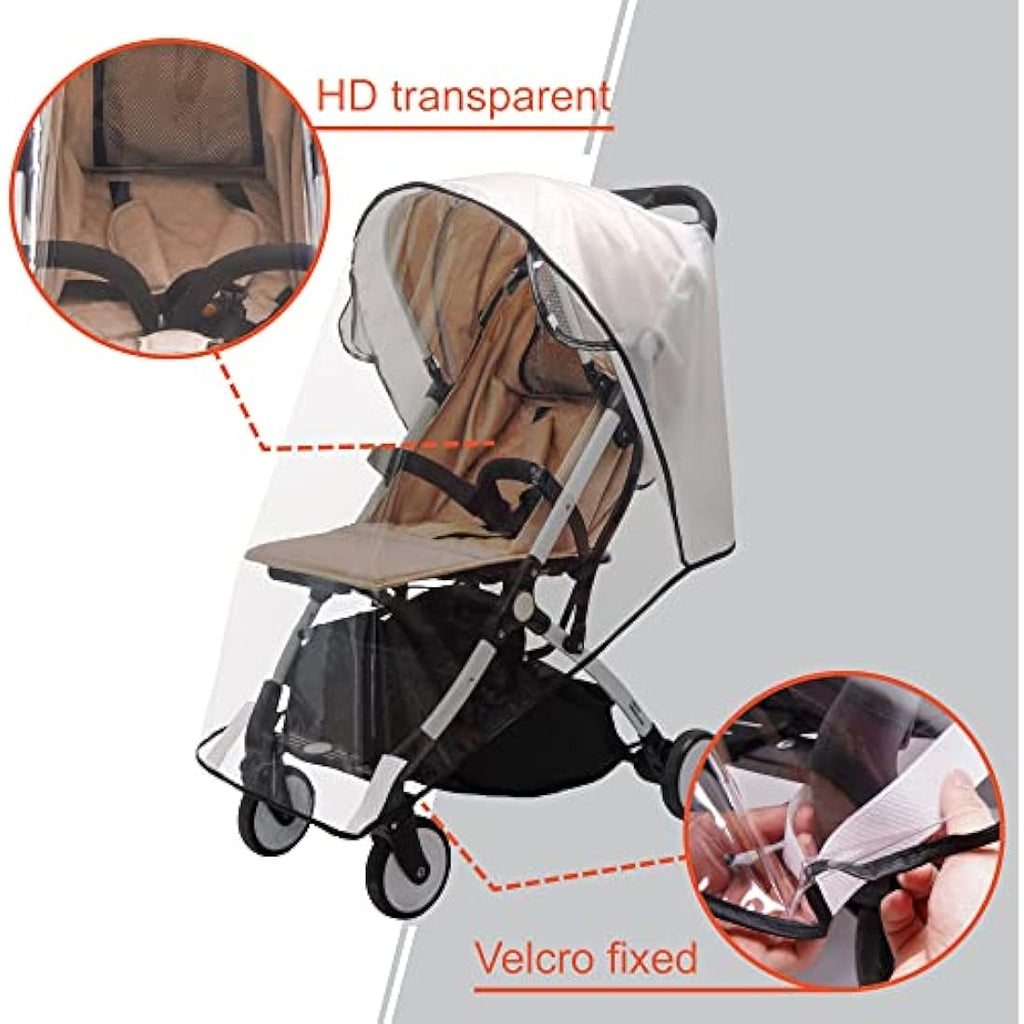 Bemece Universal Stroller Rain Cover | Waterproof EVA Weather Shield