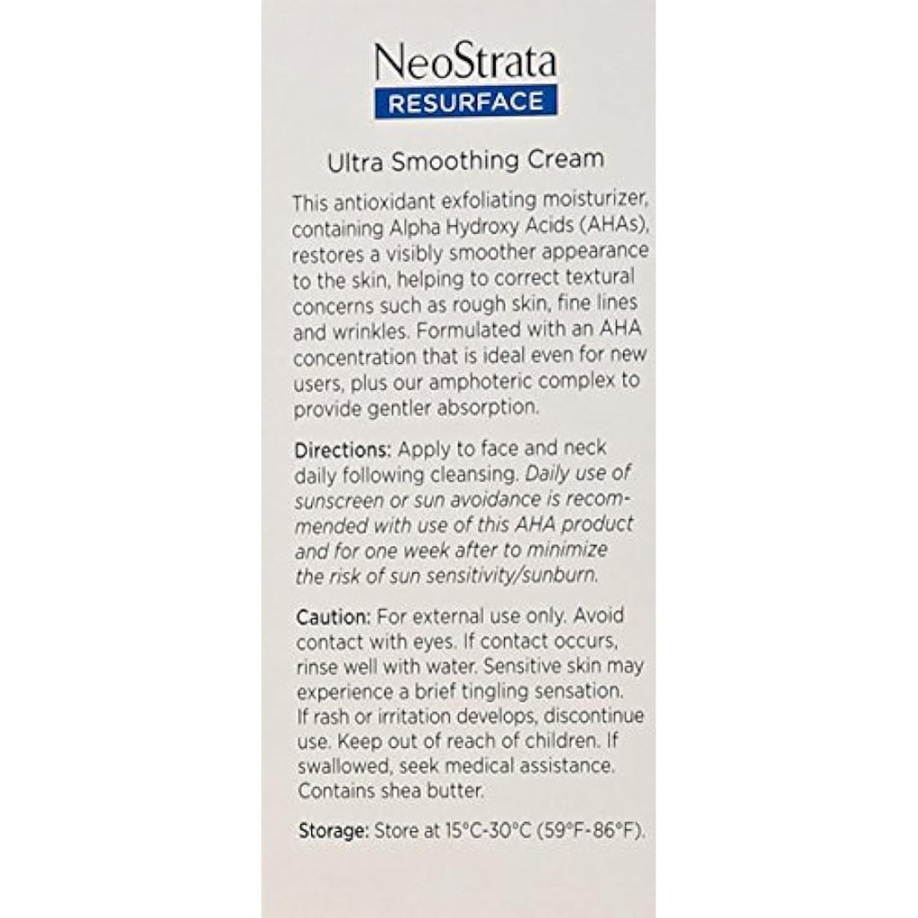 NeoStrata Ultra Smoothing Cream – 10% AHA Anti-Aging Face Moisturizer