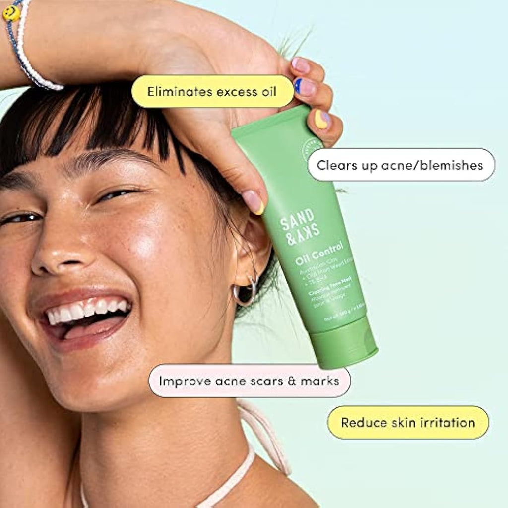 Sand & Sky Oil Control Clay Face Mask with Salicylic Acid & Niacinamide