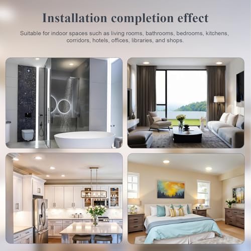 Sweier 6-Pack IP65 Waterproof Dimmable GU10 LED Recessed Downlights