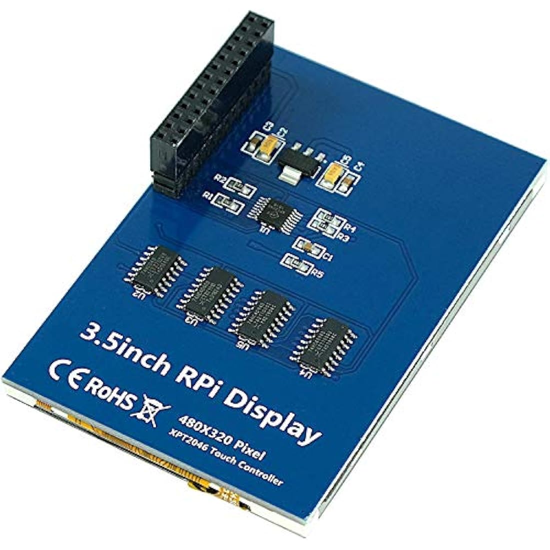 Paradisetronic 3.5" TFT Touchscreen SPI Display HAT for Raspberry Pi 1-4