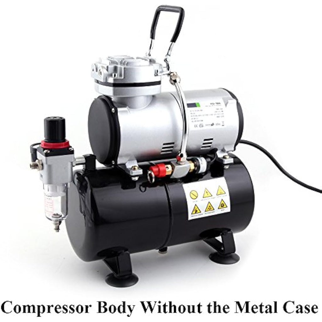 Fengda AS-186A Quiet Oil-Free Airbrush Compressor with Tank | 4 Bar