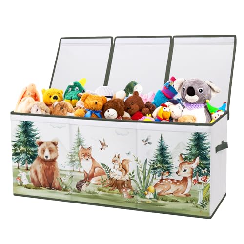 Decalsweet Extra Large Foldable Toy Storage Box with Lid – Oxford Toy Chest