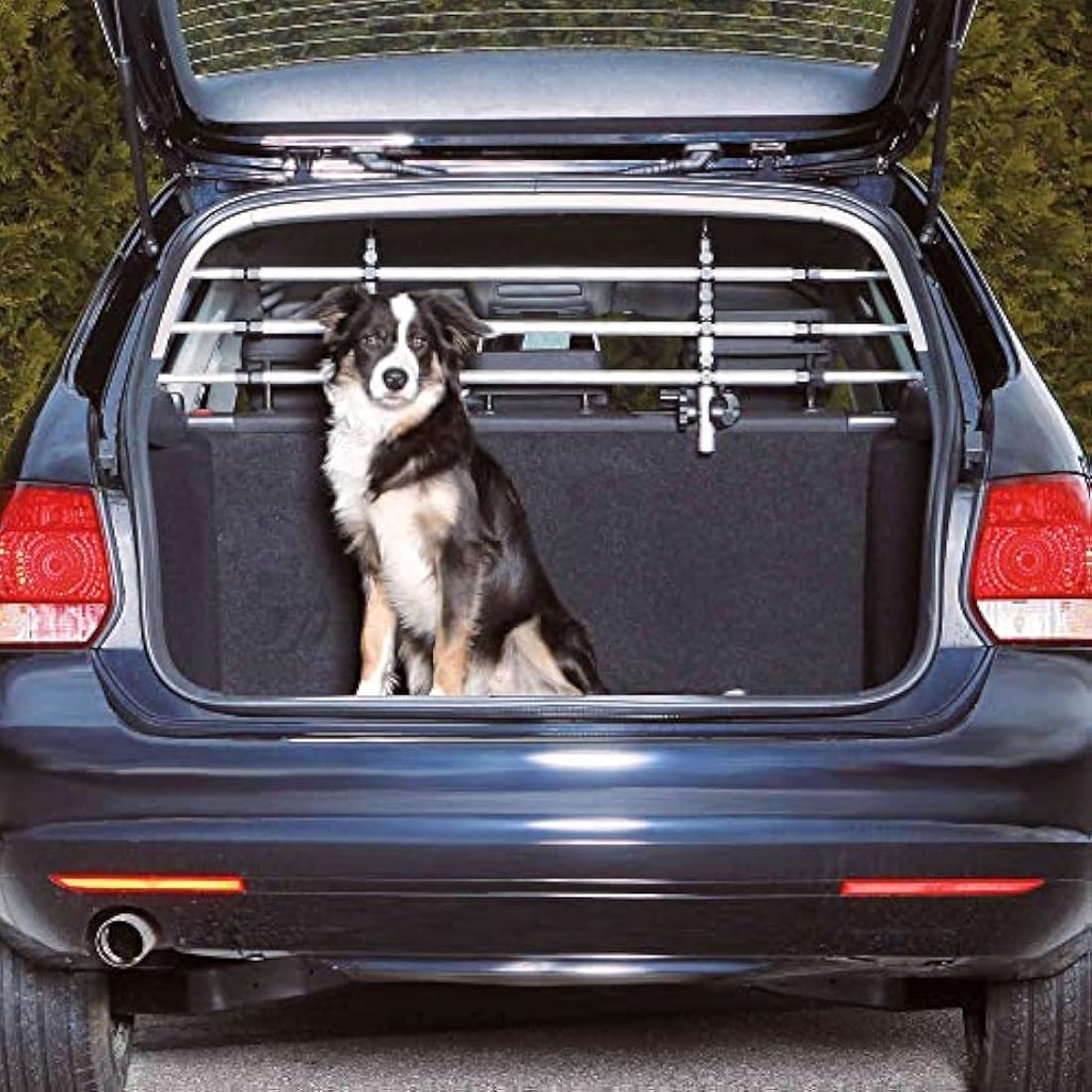 Trixie Car Grille Dog Guard – Adjustable Width 96-163cm – Silver/Black