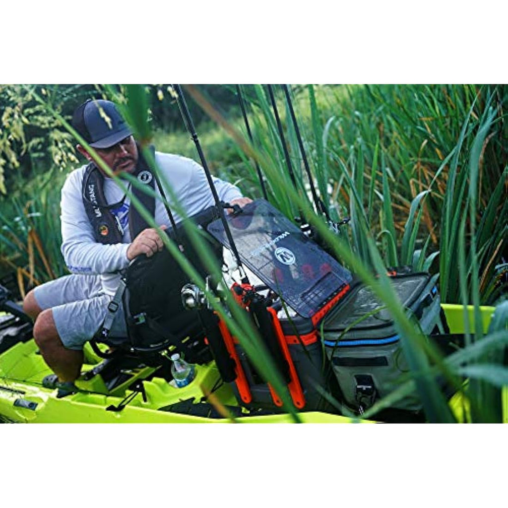 Wilderness Systems Kayak Fishing Crate with 4 Rod Holders | Tackle Storage