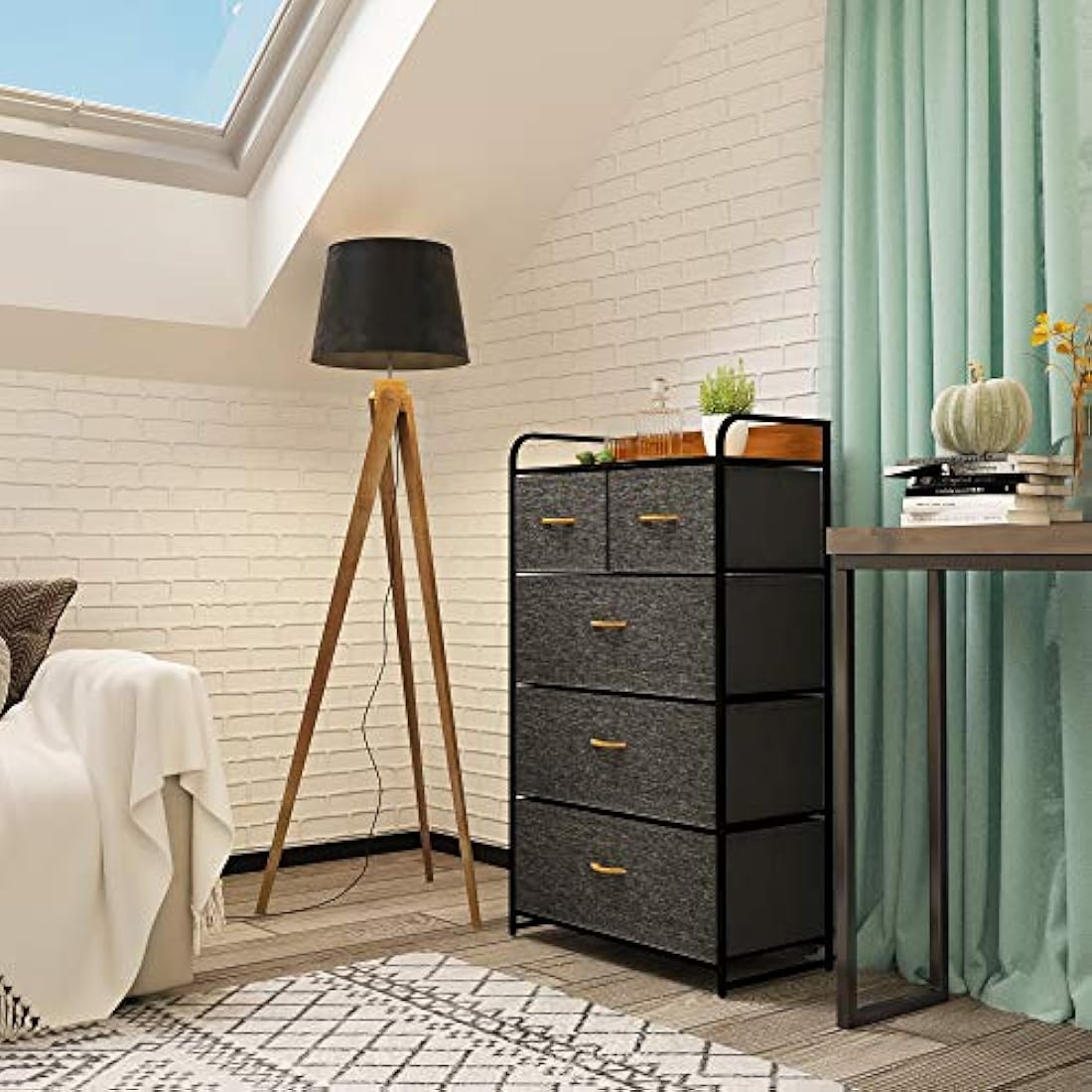 YITAHOME 5-Drawer Fabric Dresser | Metal Frame Storage Organizer