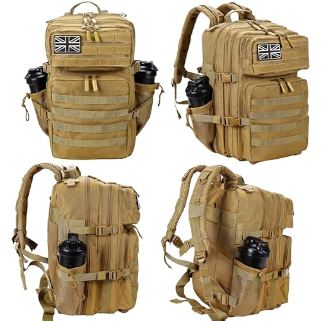LHI 45L Military Tactical Backpack – Waterproof Molle Assault Rucksack