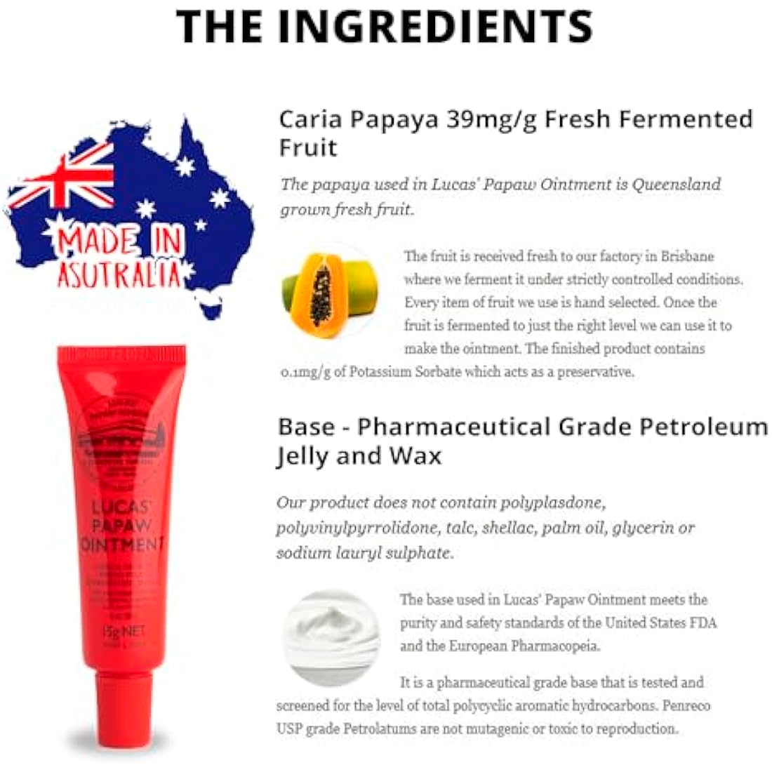 Lucas Pawpaw Ointment Gift Pack – 75g Tub and 15g Lip Balm Tube