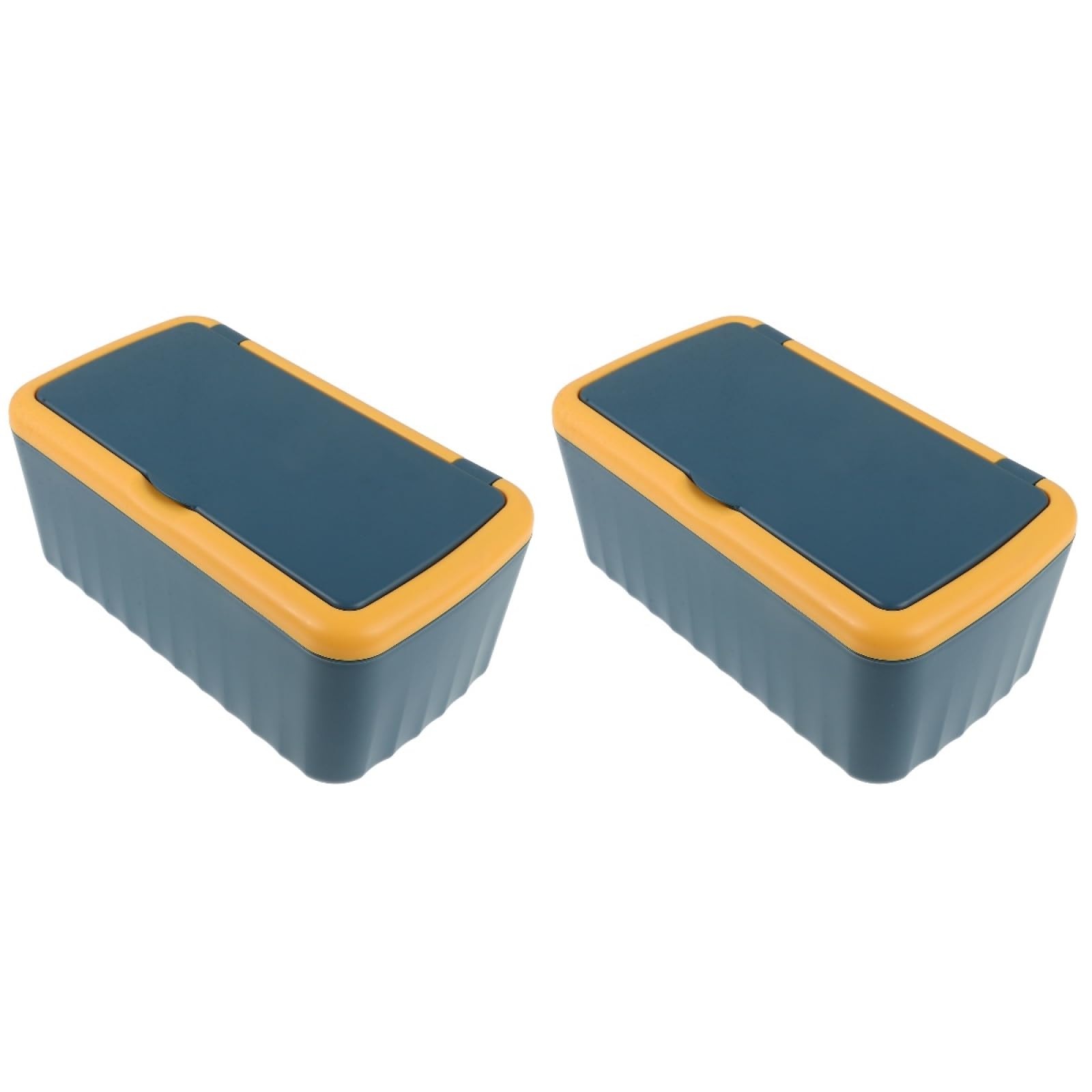 Ciieeo Wipes Dispenser with Lid | 2-Pack Portable Plastic Tissue Box