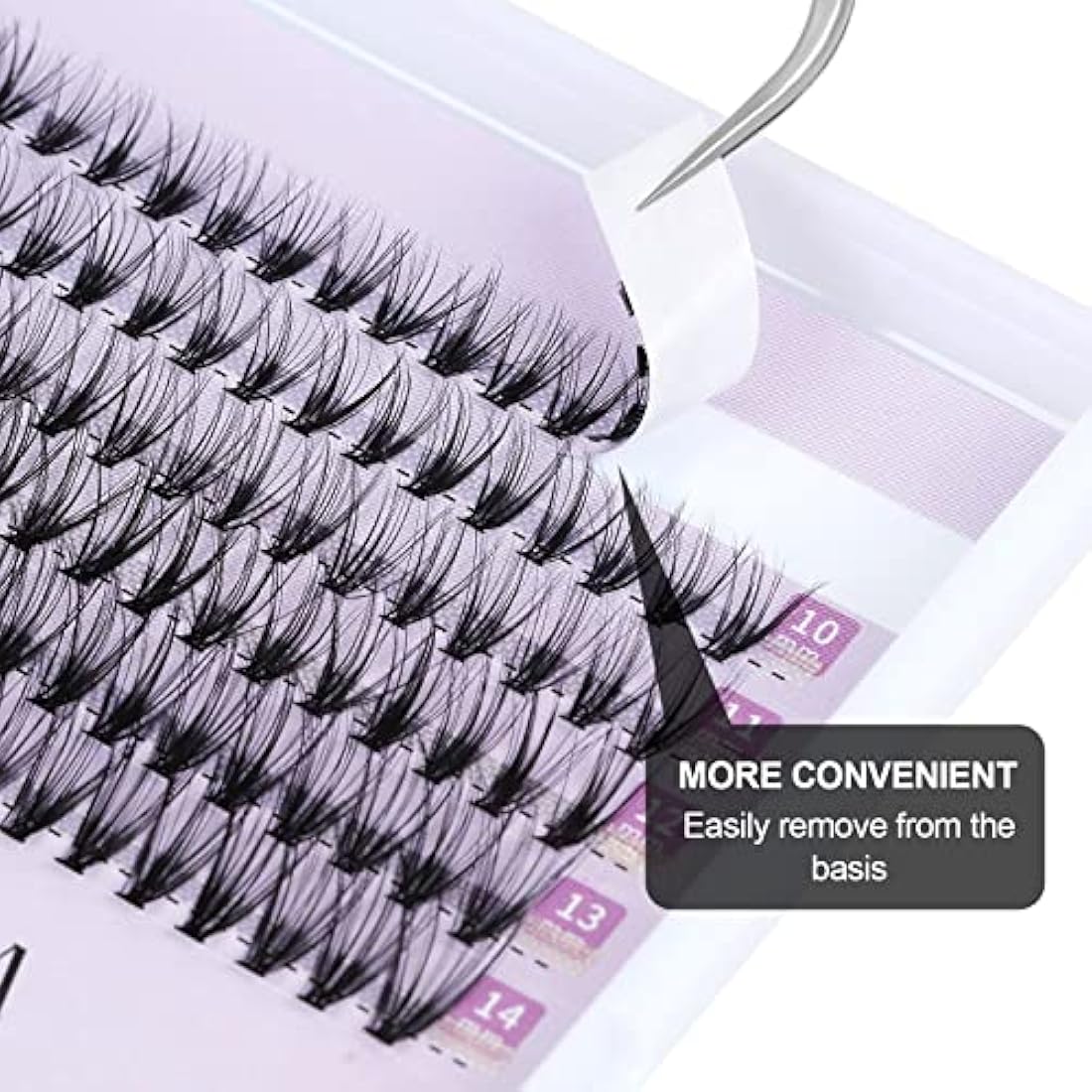 Jolof Store 240pcs Cluster Eyelash Extensions | 40D D Curl 10mm Lashes