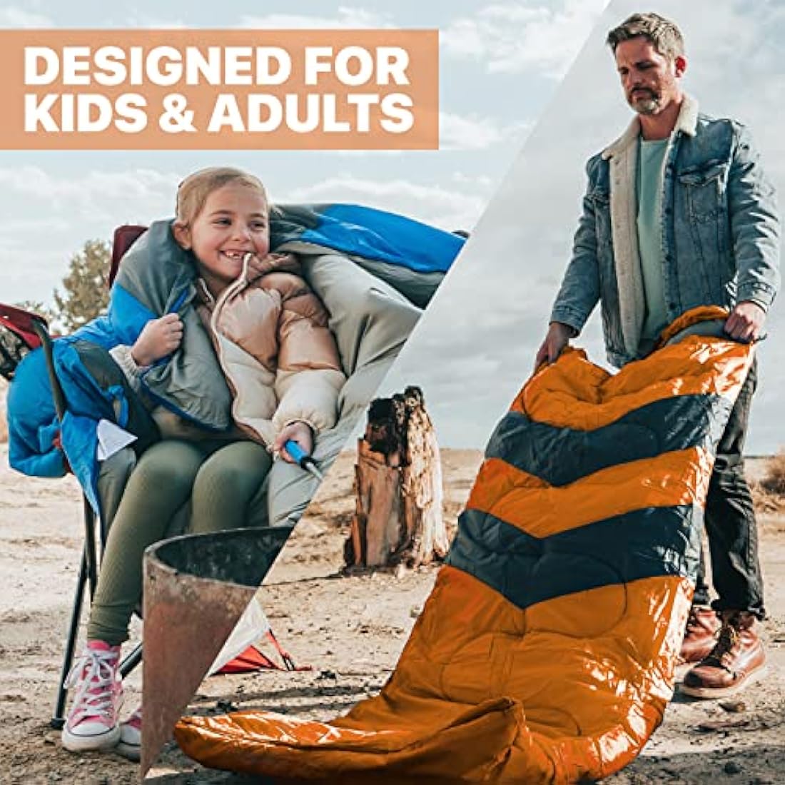 MalloMe 3-4 Season Sleeping Bag | Ultralight Waterproof Camping Gear