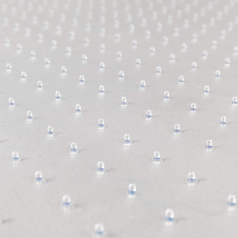 Kuyal Clear Carpet Chair Mat | 48" x 36" Studded PVC Floor Protector
