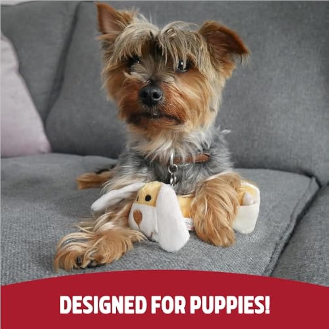 Rosewood Dog Natural Nippers Cuddle Plush Toy for Puppies and Dogs