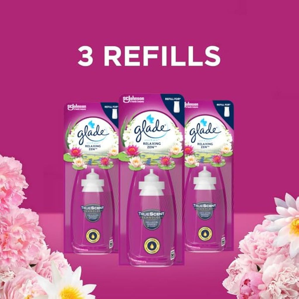 Glade Sense & Spray Refill - Relaxing Zen Motion Air Freshener (3 Pack)