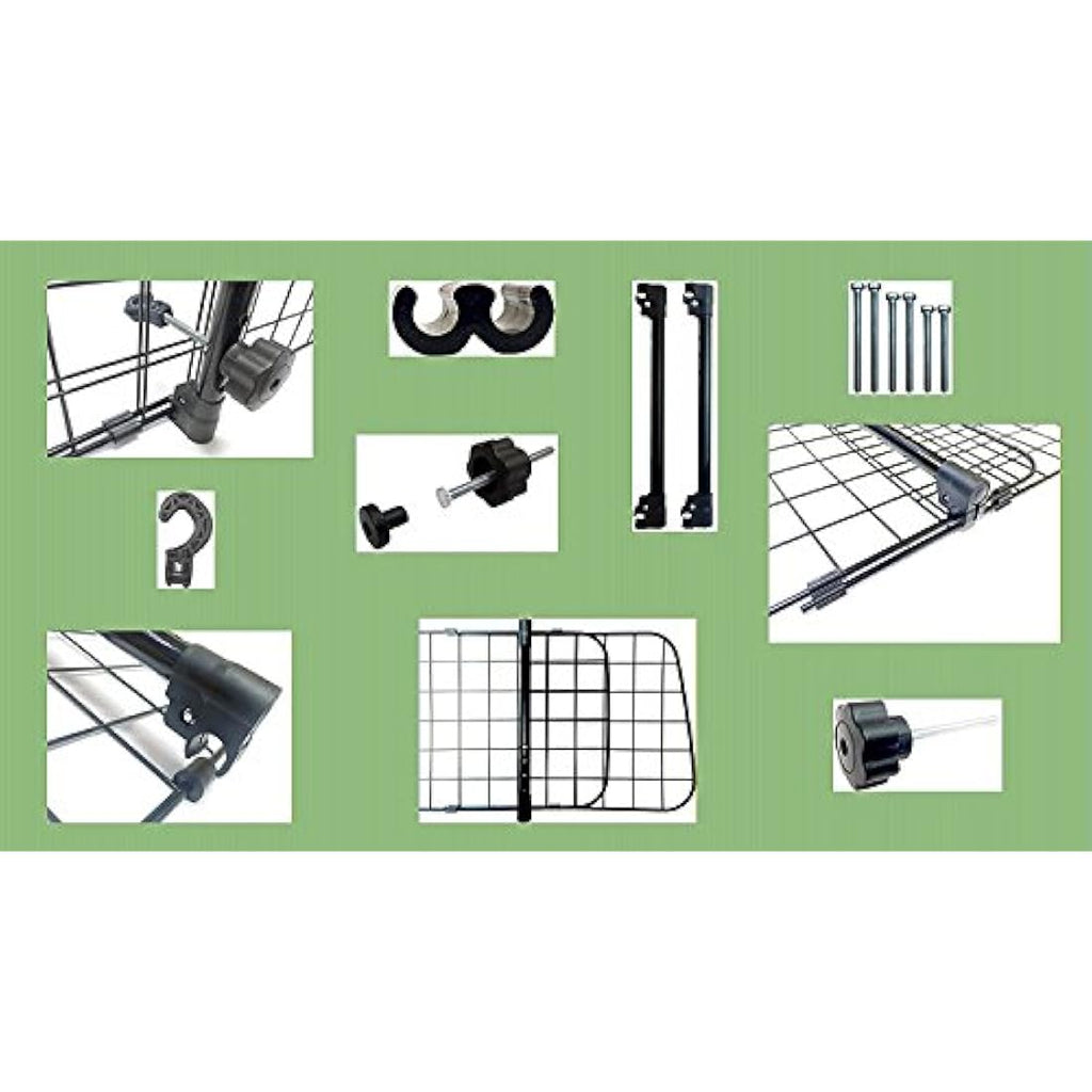 XtremeAuto Universal Rubber Car Boot Liner & Mesh Dog Guard Barrier Kit