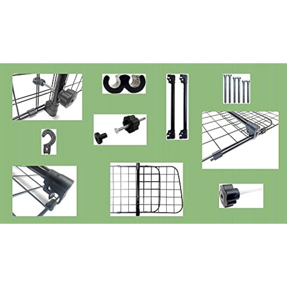 XtremeAuto Universal Rubber Car Boot Liner & Mesh Dog Guard Barrier Kit