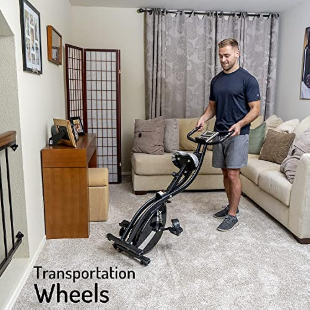 Jolof Store Foldable Exercise Bike – 16 Level Magnetic Resistance