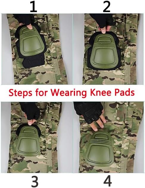 Tactical Military Combat Pants with Knee Pads for Airsoft