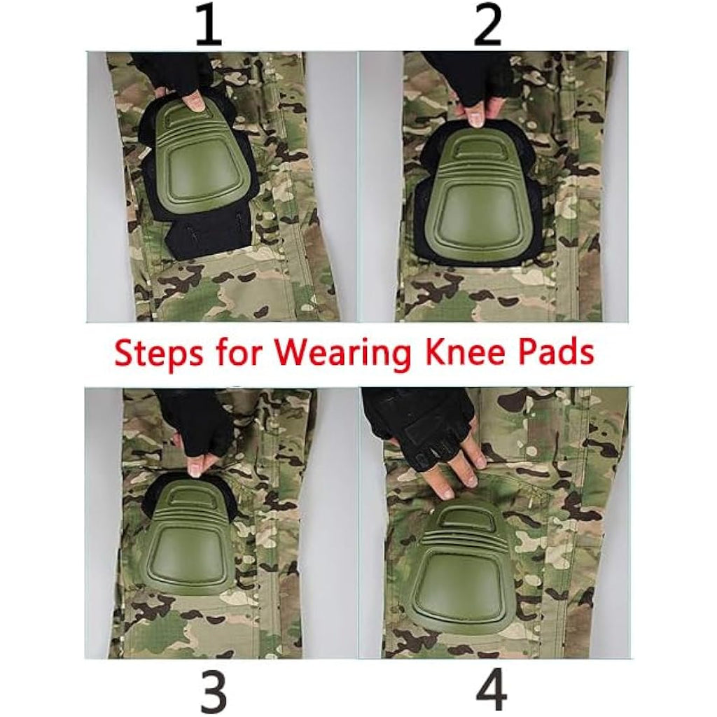 Tactical Military Combat Pants with Knee Pads for Airsoft
